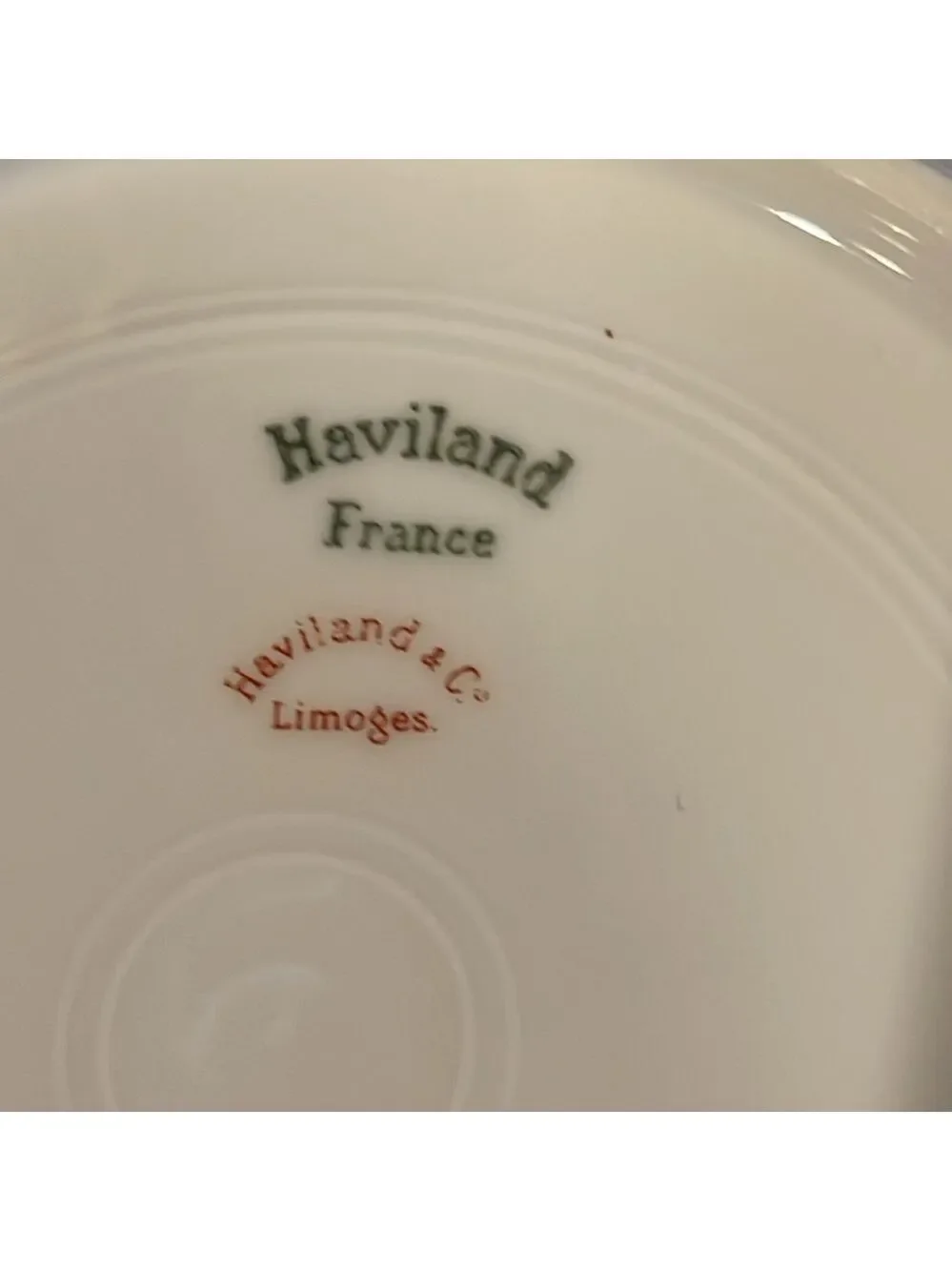 Set of 4 Haviland & Co. Limoges 7 3/8” shallow bowls